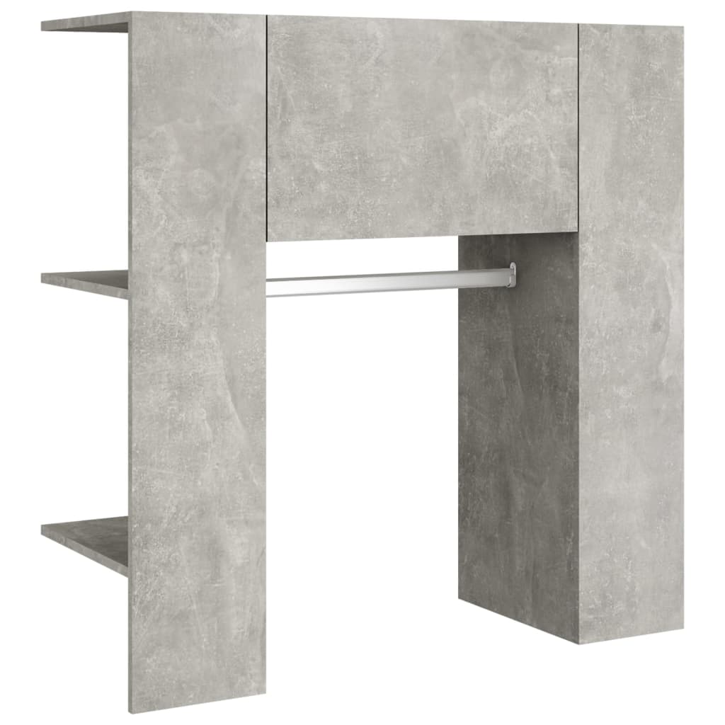 Hallway Cabinets 2 pcs Concrete Grey Engineered Wood