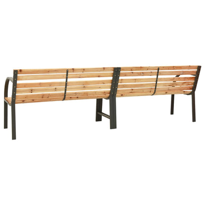 Twin Garden Bench 241 cm Chinese Fir Wood