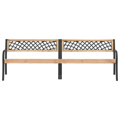 Twin Garden Bench 238 cm Chinese Fir Wood