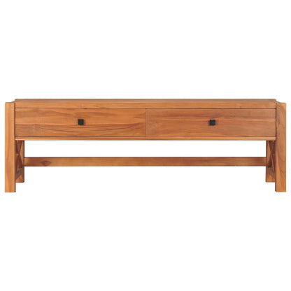 TV Cabinet with Drawers 120x40x45 cm Solid Wood Teak