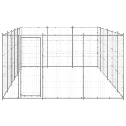 Outdoor Dog Kennel Galvanised Steel 21.78 m²