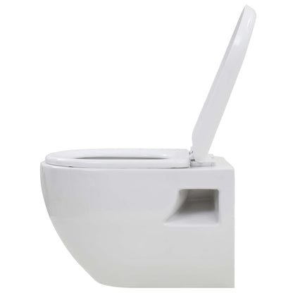 Wall-Hung Toilet with Concealed High Cistern Ceramic