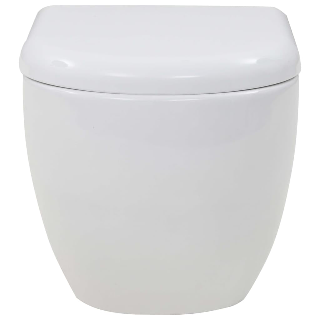 Wall-Hung Toilet with Concealed High Cistern Ceramic