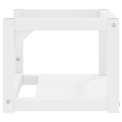 Wall-mounted Bathroom Washbasin Frame White 40x38x31 cm Iron