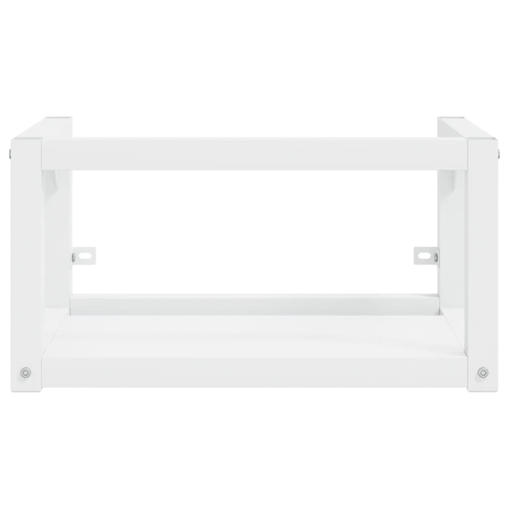 Wall-mounted Bathroom Washbasin Frame White 59x38x31 cm Iron