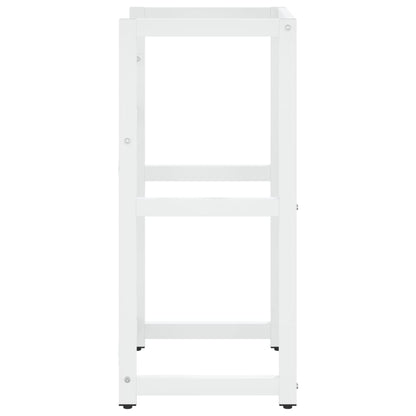 Bathroom Washbasin Frame White 40x38x83 cm Iron