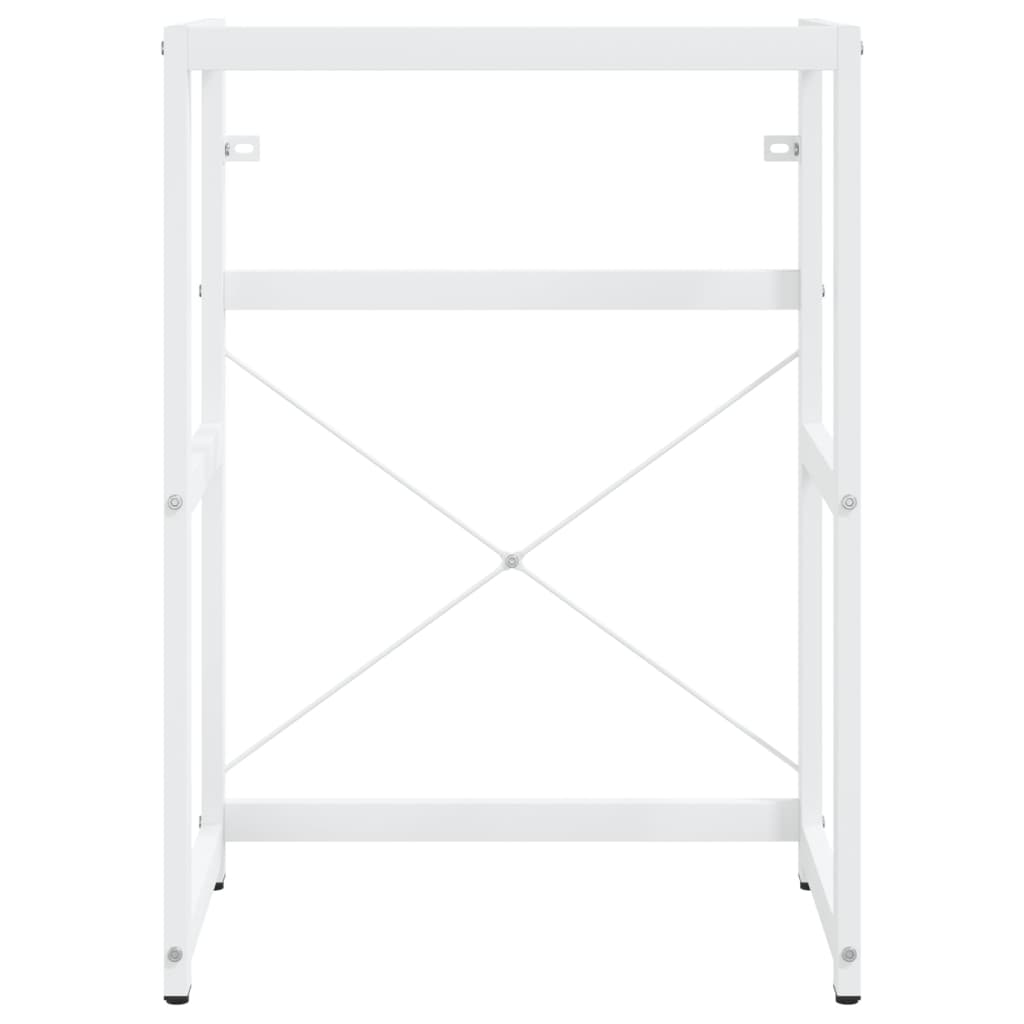 Bathroom Washbasin Frame White 59x38x83 cm Iron