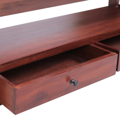 TV Cabinet Brown 115x30x40 cm Solid Mahogany Wood