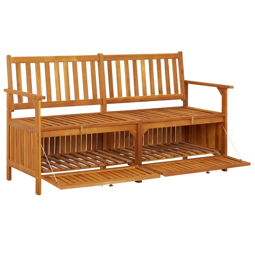 Storage Bench 148 cm Solid Wood Acacia