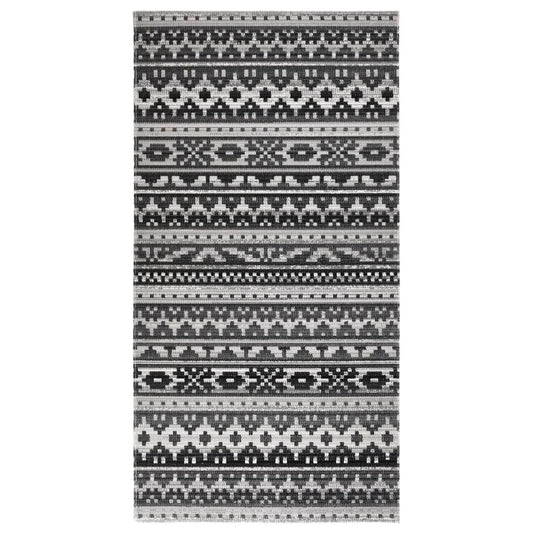 Outdoor Rug Flatweave 80x150 cm Dark Gery