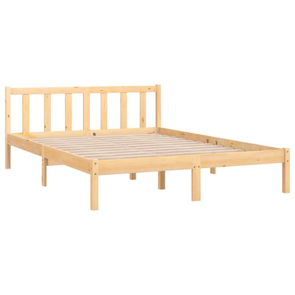 Bed Frame Solid Pinewood 160x200 cm