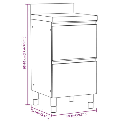 Commercial Kitchen Cabinets 3 pcs Stainless Steel