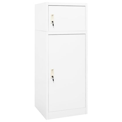 Saddle Cabinet White 53x53x140 cm Steel