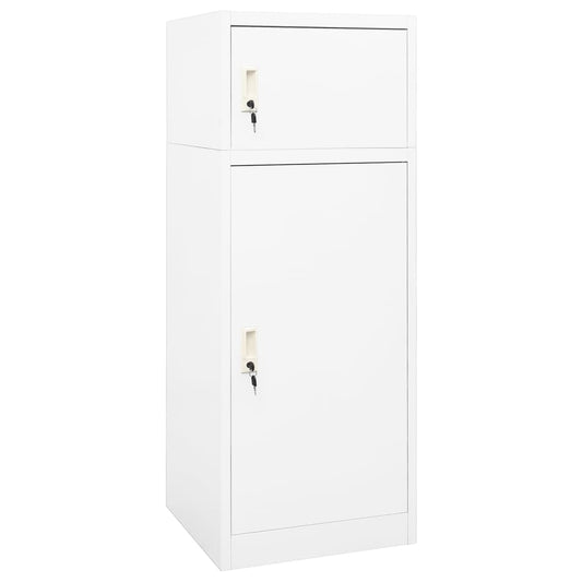 Saddle Cabinet White 53x53x140 cm Steel