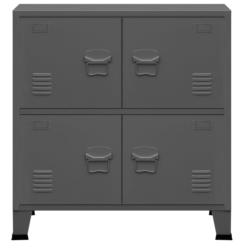 Industrial Storage Chest Anthracite 75x40x80 cm Steel