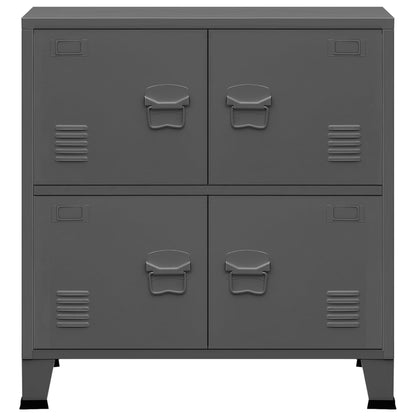 Industrial Storage Chest Anthracite 75x40x80 cm Steel