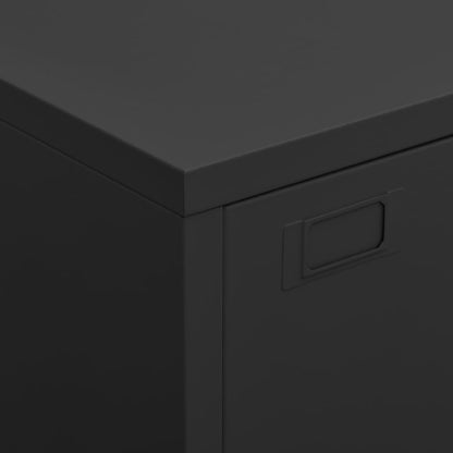 Industrial Storage Chest Black 75x40x115 cm Metal