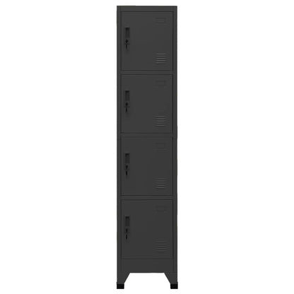 Locker Cabinet Anthracite 38x45x180 cm Steel