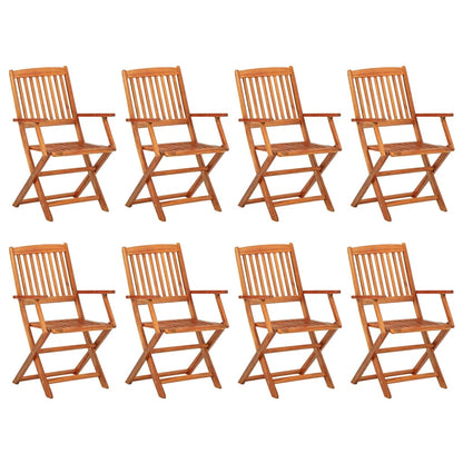 9 Piece Garden Dining Set Solid Acacia Wood