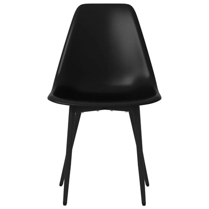 Dining Chairs 6 pcs Black PP