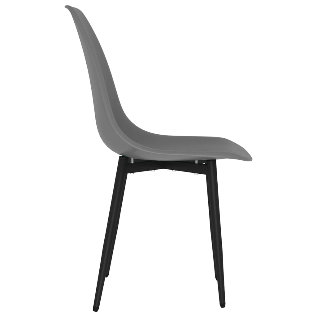 Dining Chairs 6 pcs Grey PP