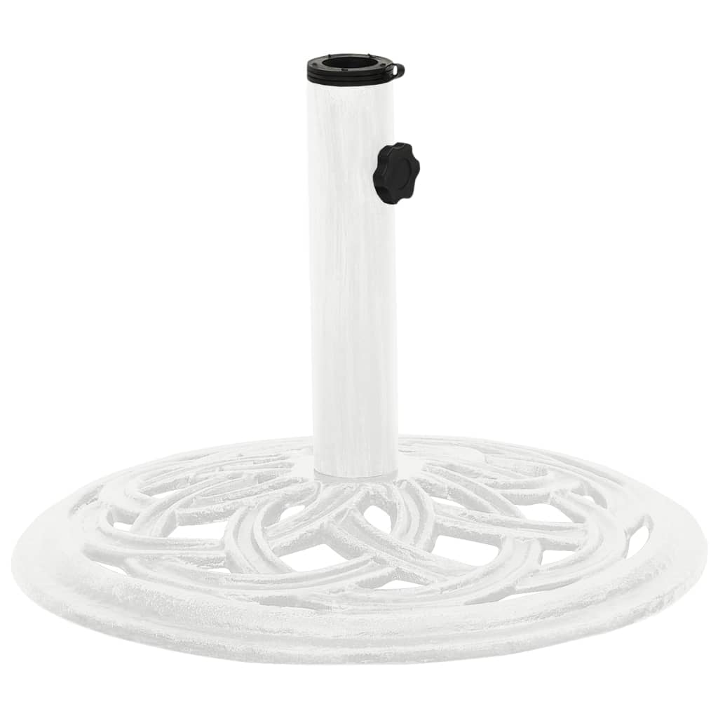 Umbrella Base White 44x44x31 cm Cast Iron