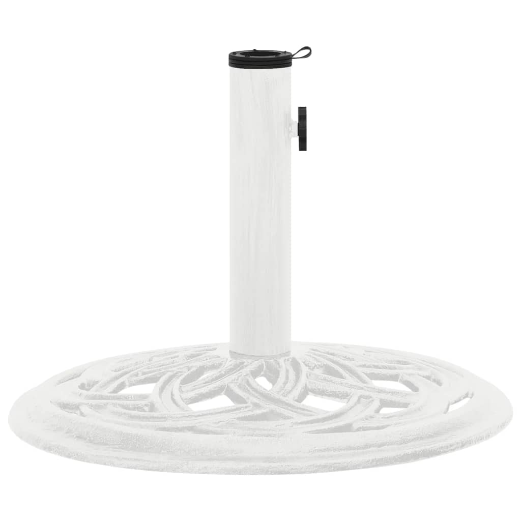 Umbrella Base White 44x44x31 cm Cast Iron