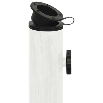 Umbrella Base White 44x44x31 cm Cast Iron