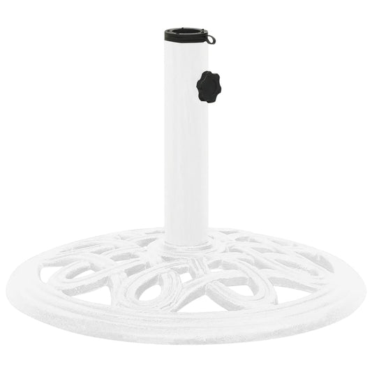 Umbrella Base White 40x40x32 cm Cast Iron