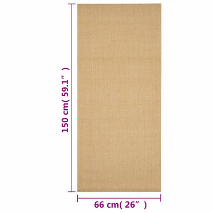 Rug Natural Sisal 66x150 cm