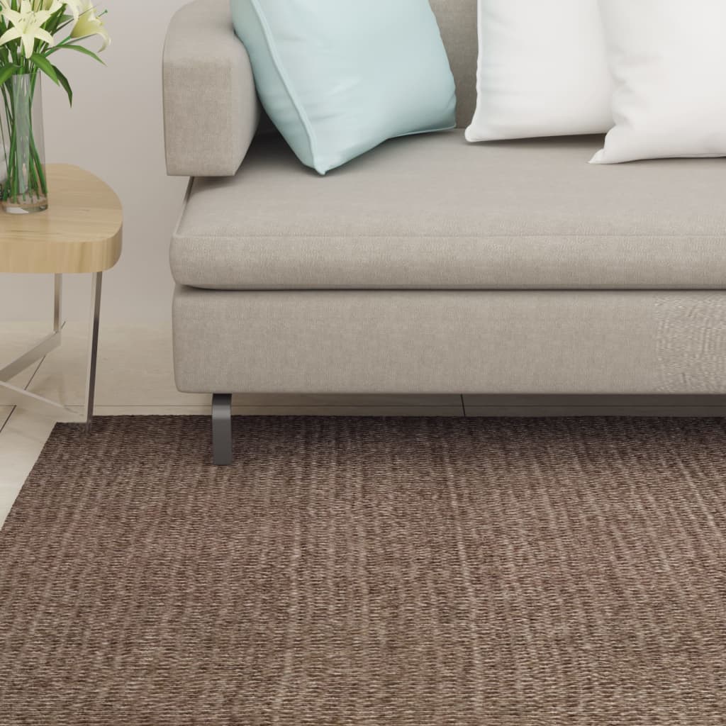 Rug Natural Sisal 66x200 cm Brown