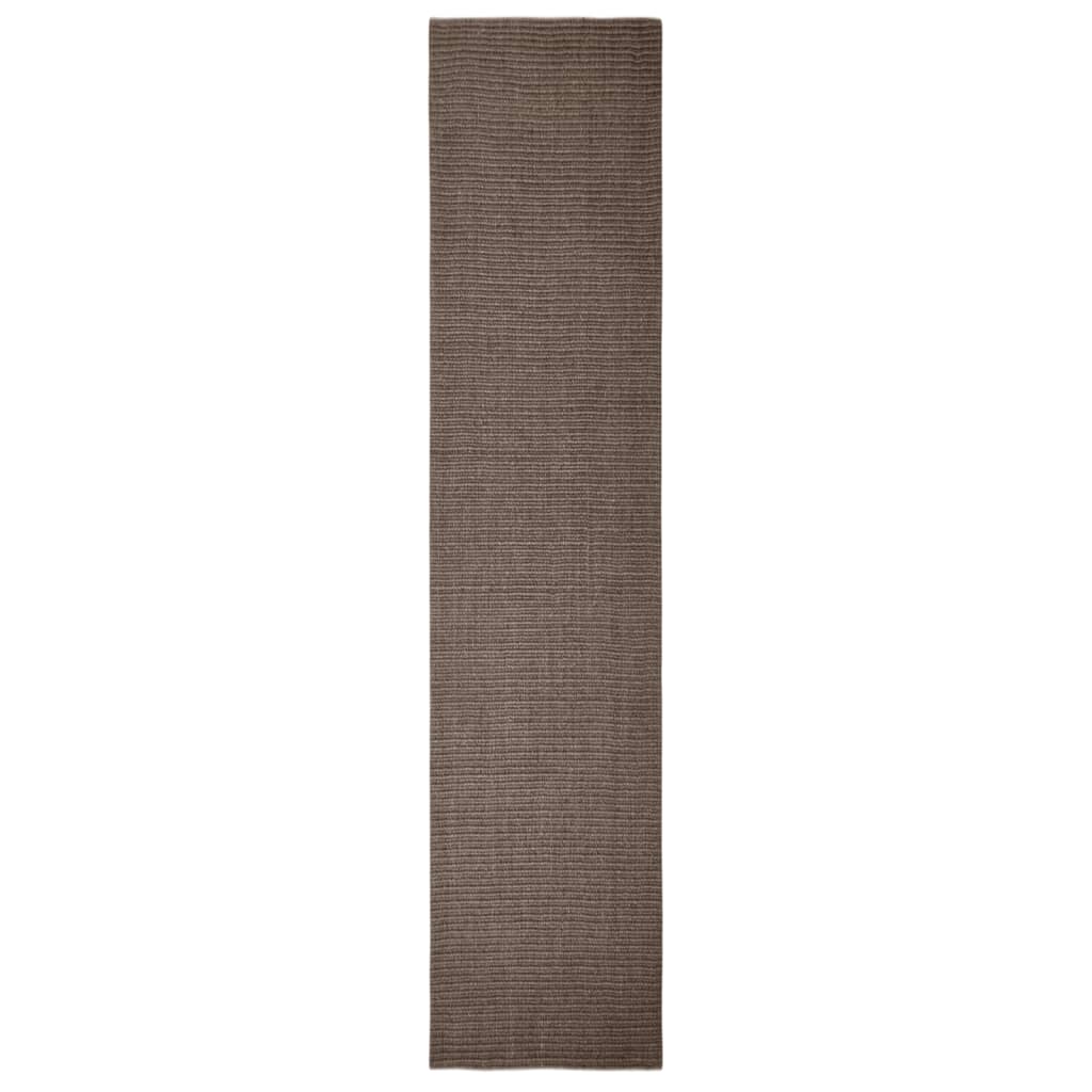 Rug Natural Sisal 66x300 cm Brown