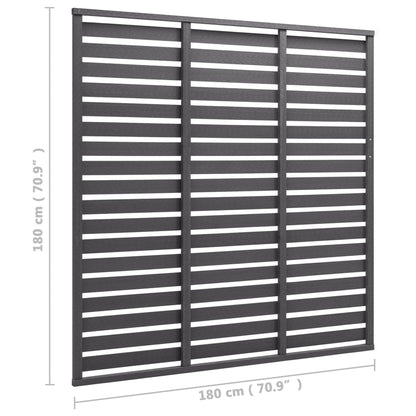 Fence Panel WPC 180x180 cm Grey