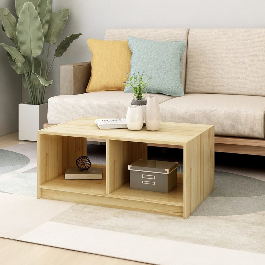 Coffee Table 75x50x33.5 cm Solid Pinewood