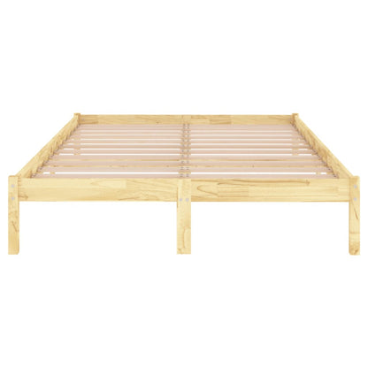 Bed Frame Solid Wood Pine 140x200 cm