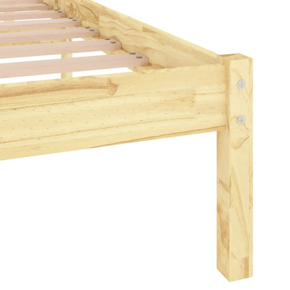 Bed Frame Solid Wood Pine 140x200 cm