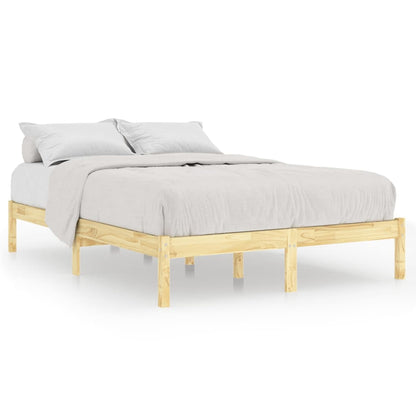 Bed Frame without Mattress Solid Wood King Size