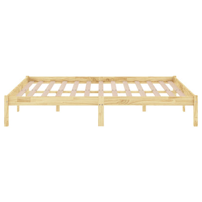 Bed Frame without Mattress Solid Wood King Size