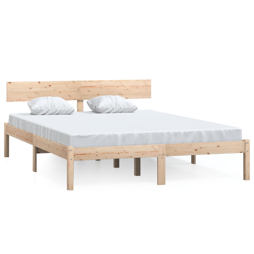 Bed Frame Solid Wood Pine 120x200 cm