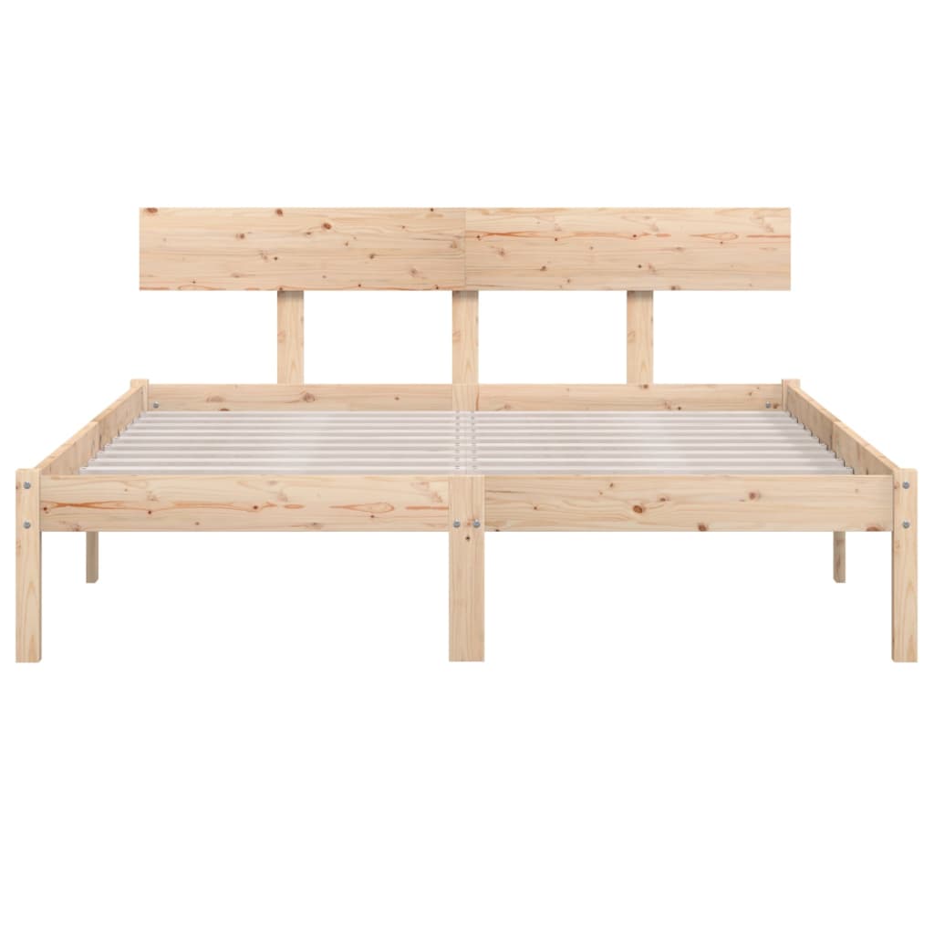 Bed Frame Solid Wood Pine 120x200 cm