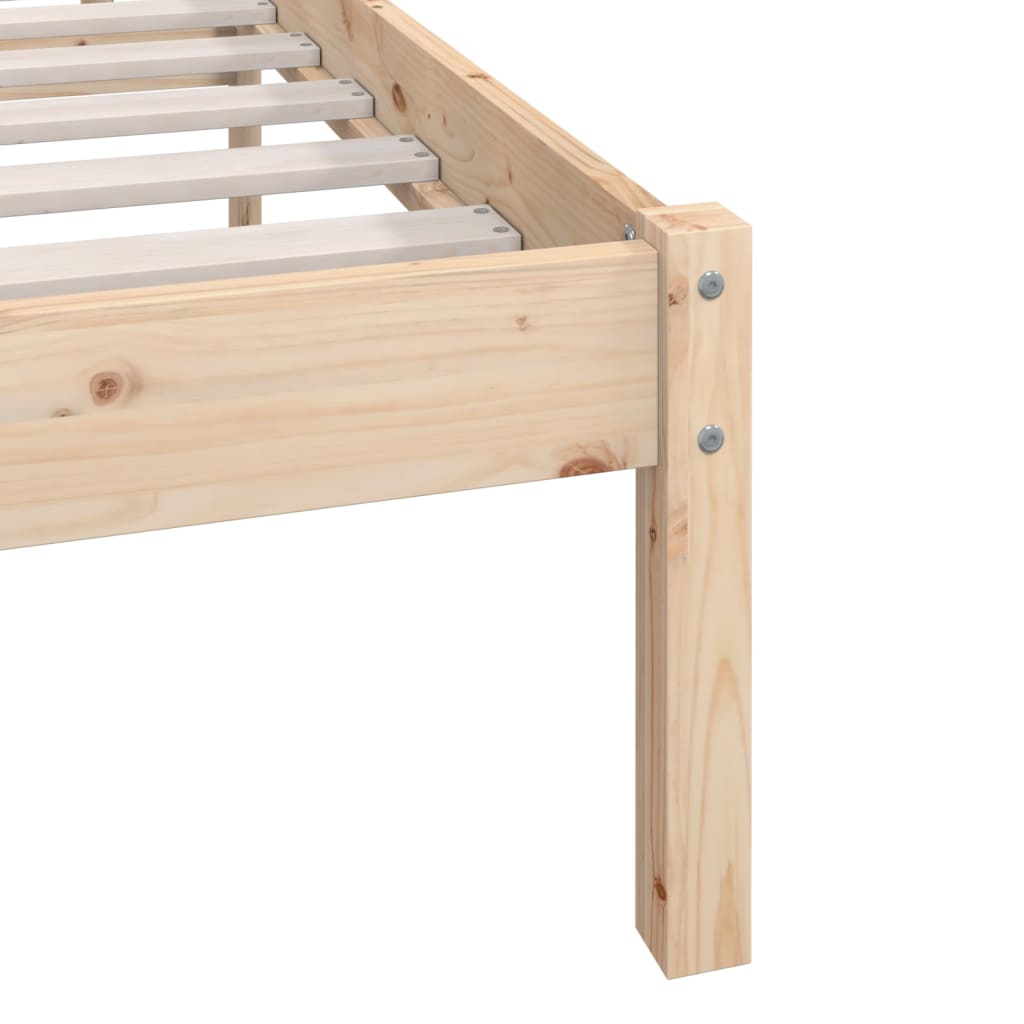 Bed Frame Solid Wood Pine 120x200 cm