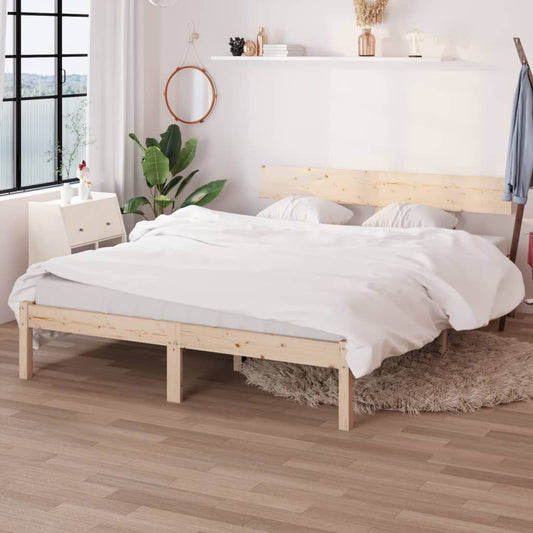 Bed Frame Solid Wood Pine 120x200 cm