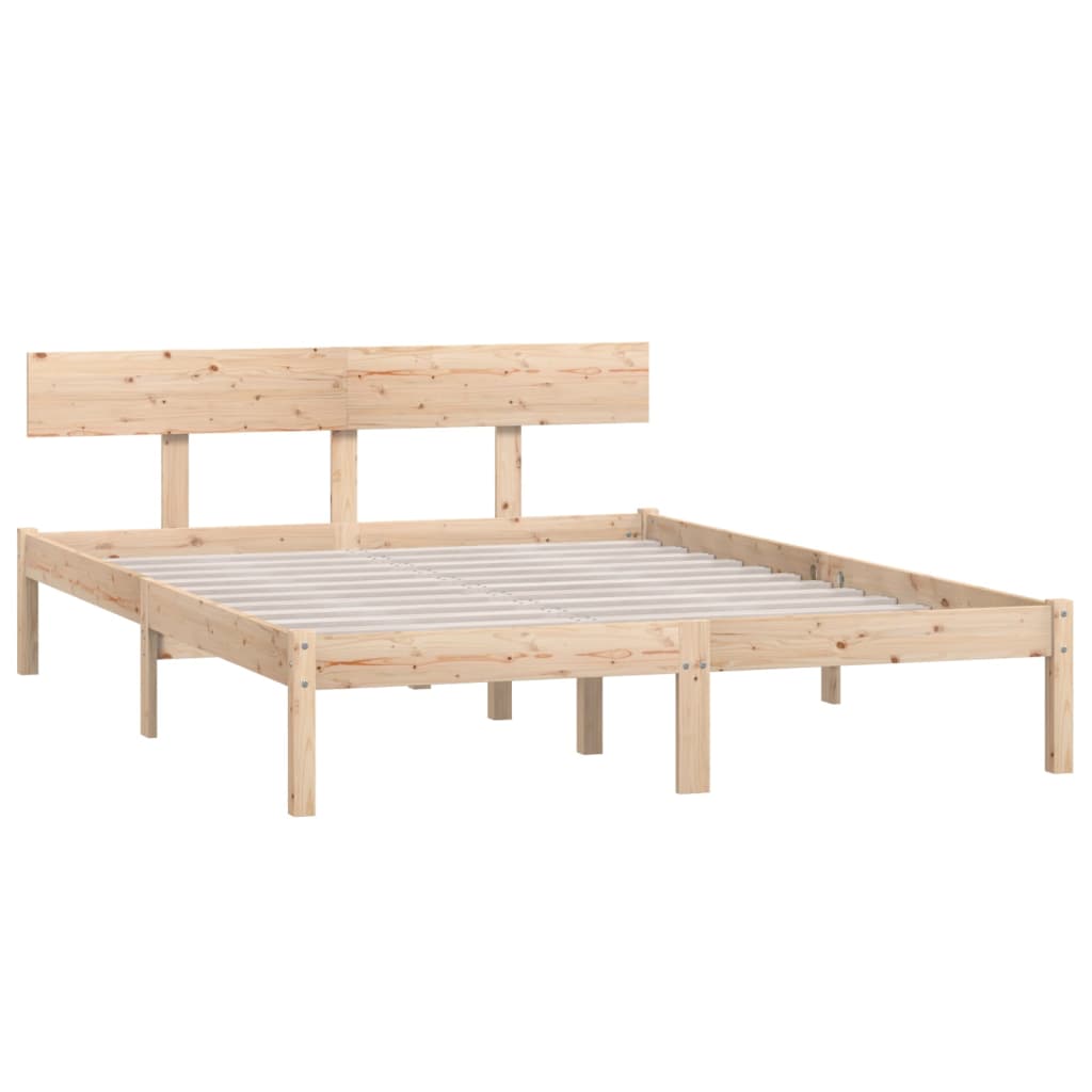 Bed Frame Solid Wood Pine 160x200 cm