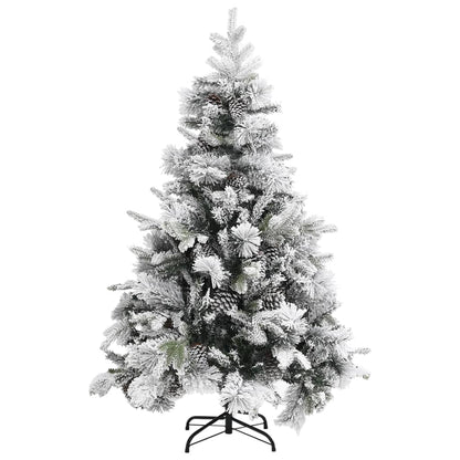 Christmas Tree with Flocked Snow&Cones 150 cm PVC&PE