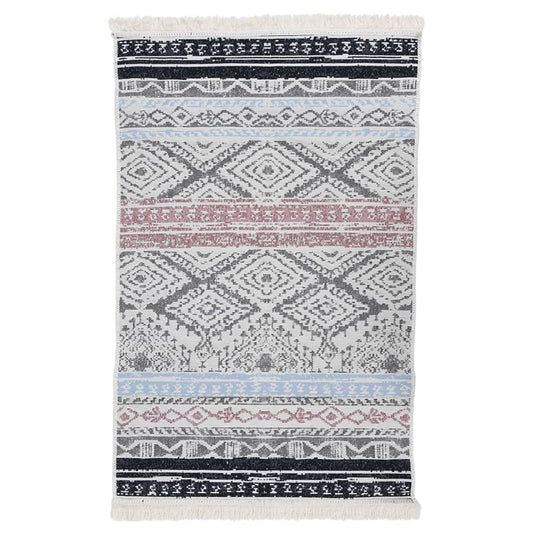 Rug Pink and Aqua 160x230 cm Cotton