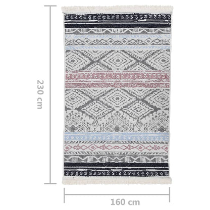 Rug Pink and Aqua 160x230 cm Cotton