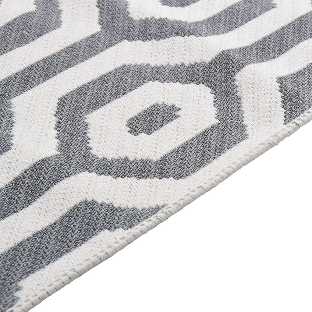 Rug Grey 80x150 cm Cotton