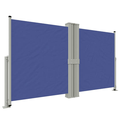 Retractable Side Awning Blue 140x1200 cm