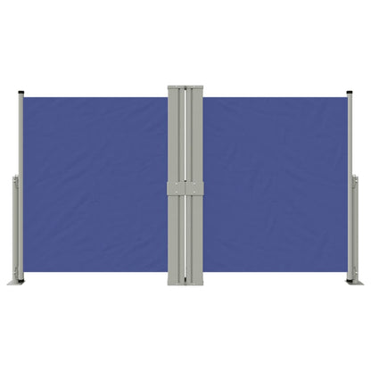 Retractable Side Awning Blue 140x1200 cm