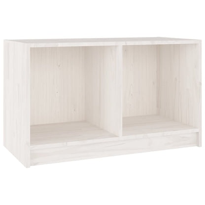 TV Cabinet White 70x33x42 cm Solid Pinewood